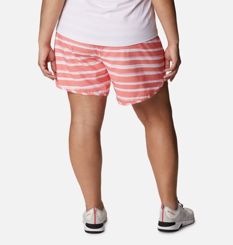Women's Columbia Bogata Bay Stretch Printed Shorts Stripe | Plus Size CA-V1836
